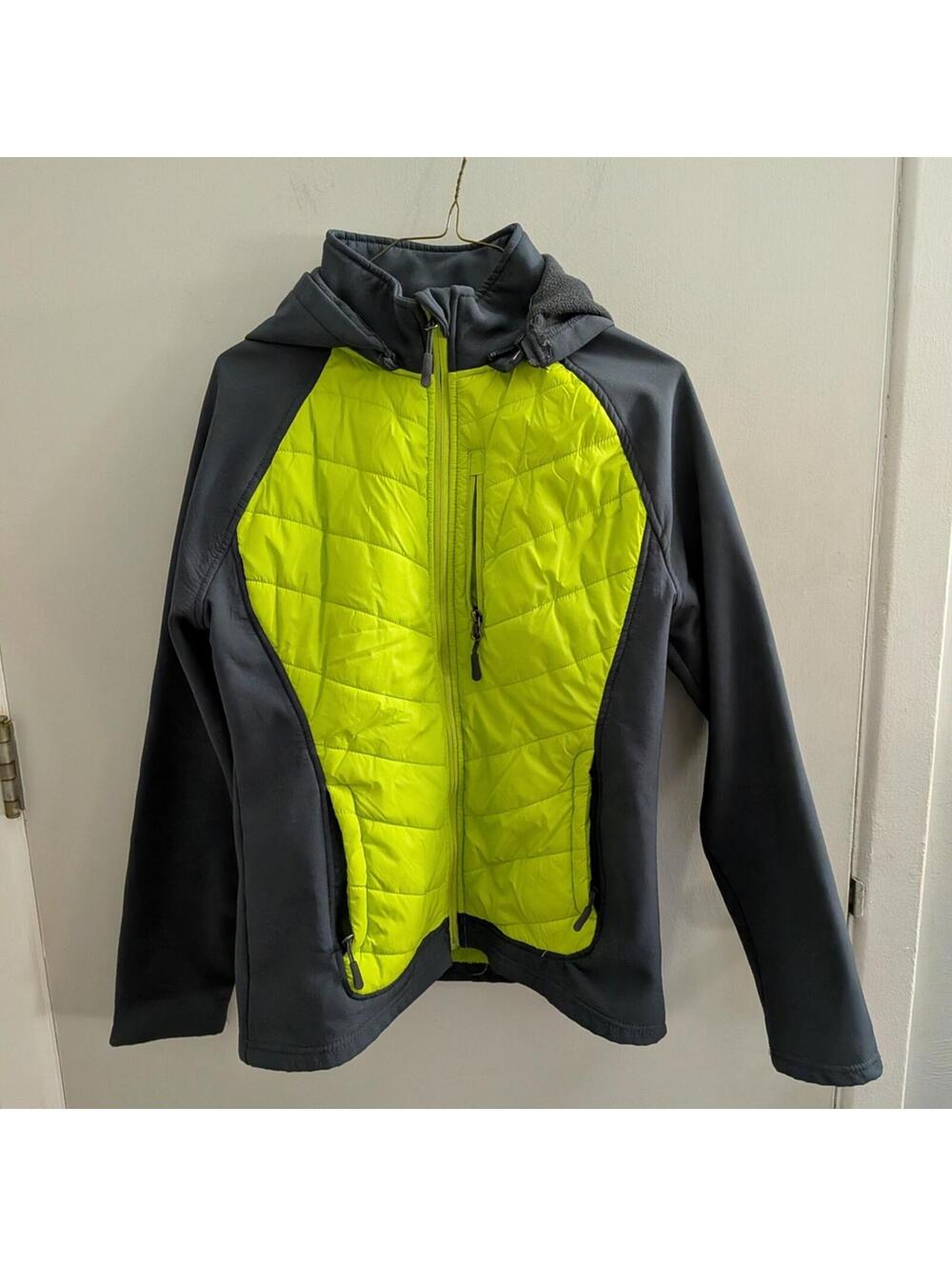 Snozu Kids Medium Hybrid Puffer Jacket Fall Winter Ski Snow EUC Zipper Pocket
